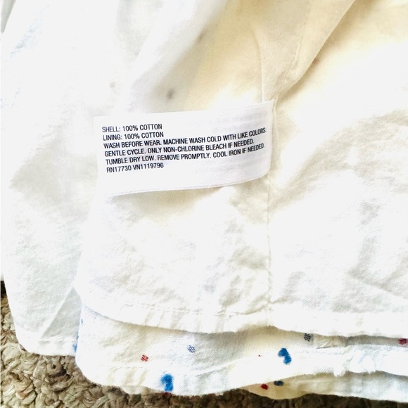 Cat & Jack White Patriotic Sleeveless Ruffle Dress Size 2T - Picture 4 of 5